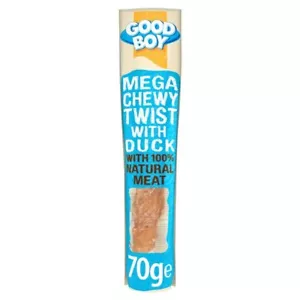 GoodBoy Pawsley Mega Chewy Twist With Duck Dog Treat 70g - Picture 1 of 2