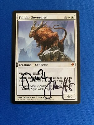 MTG Magic Felidar Sovereign Signed Artist Proof x1 Zendikar Boros & Szikszai - Image 1 of 2