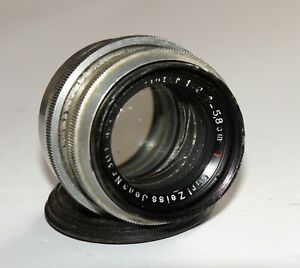 Very RARE EDITION OF Carl Zeiss Jena Biotar lens 2.0/58 mm Exakta mount