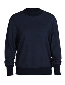 Icebreaker Women Central Long Sleeve Sweatshirt (XL) Midnight Navy 195436048655 - Picture 1 of 1
