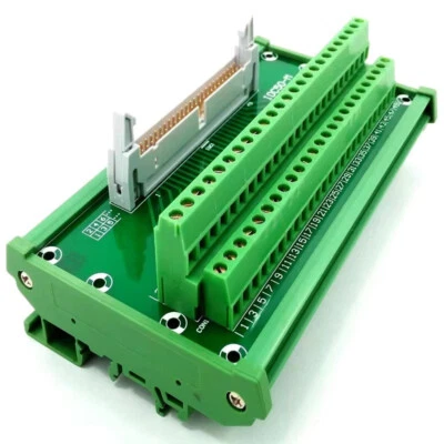 IDC50 2x25 Pins 0.1" Male Header DIN Rail Mounted Interface Module - Image 1 of 4