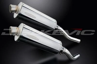 Delkevic 14” Stainless Oval Mufflers - Kawasaki Z1000 2003-2006 Exhaust - Image 1 of 2