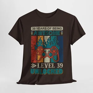 Gaming Video Games Unisex Heavy Cotton Tee T-Shirt 'Years Of Being Awesome' - Picture 1 of 109