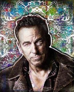 Bruce Springsteen 16 x 20 Zoll Poster, Springsteen Portrait Poster Kostenloser Versand USA - Bild 1 von 5