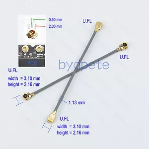 IPX to UFL U.FL female 1.13mm cable Pigtail Coaxial Jumper for Wifi Router 5cm - Picture 1 of 11