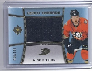 15-16 2015-16 ULTIMATE COLLECTION NICK RITCHIE DEBUT THREADS JERSEY /149 NR - Picture 1 of 1