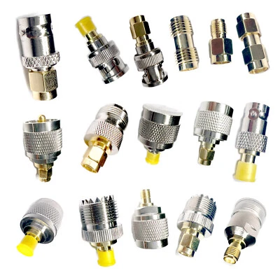 SMA to N UHF PL259 BNC RPSMA SO239 male female Connector Converter RF Adapter BC - Image 1 of 4
