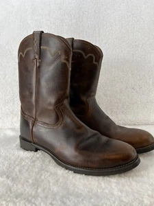 Jeb 10"" groß Herren Stampede Roper Stiefel hellbraun apachebraun 12D Stil #3902 - Bild 1 von 8