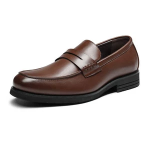 Men Loafer Shoes Dress Shoes Slip-on Penny Business Formal Shoes Size - Picture 1 of 39