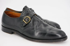 $768 | MOCASSINO ALDEN 11 D NERO SHELL CORDOVAN MONK STRAP 1655 ABERDEEN ULTIMO - Foto 1 di 12