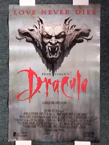 Bram Stoker's DRACULA "Love Never Dies" - 1992 Original Movie Poster 23x35 - VG - Bild 1 von 7