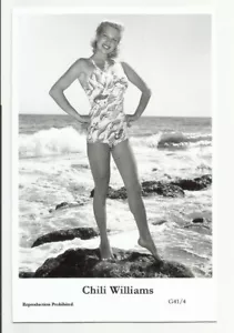 (BX110) CHILI WILLIAMS SWIFTSURE PHOTO POSTCARD (G41/4) FILMSTAR PIN UP GLAMOR - Picture 1 of 1