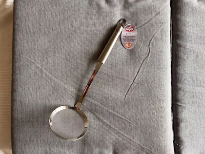 Dr. Oetker Profi, Schaum- und Abseihlöffel, 10cm, silber, Metall, neu m. Etikett - Bild 1 von 4