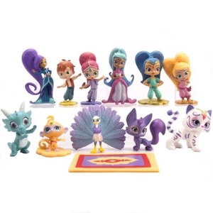 Kids Gift 12PCS Shimmer and Shine Figures Playset Action Figure Cake Topper Toys - Picture 1 of 5