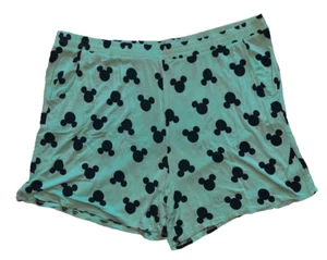 Disney Teal Mickey Mouse Spandex Pajama Shorts Men's Size: XXL - FAST SHIP - Picture 1 of 4