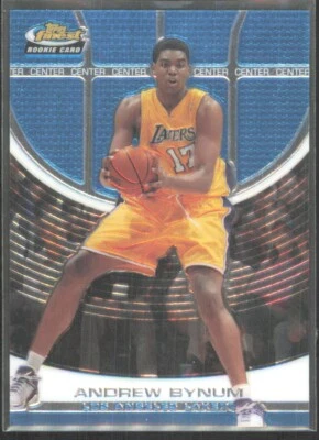 2005-06 Topps Finest Andrew Bynum Rookie /115 Los Angeles Lakers #115 - Image 1 of 2