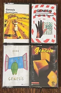 GENESIS AUDIO CASSETTE TAPES - Nursery Cryme - Duke - Invisible Touch - Genesis - Picture 1 of 9