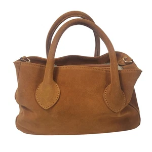 Mark & Graham Elisabetta Slouch Leather CrossbodyCamel Suede No Strap - Bild 1 von 7