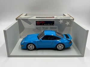 UT Models 1/18 Scale Rare Color Porsche 911 Carrera RS 993 Riviera Blue W/Box VH - Picture 1 of 13