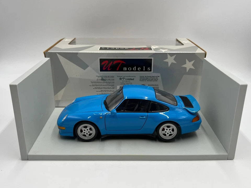 UT Models 1/18 Scale Rare Color Porsche 911 Carrera RS 993 Riviera Blue W/Box VH - Image 1 of 4