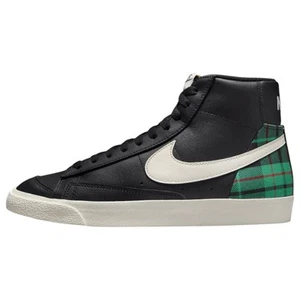 Mens Nike Blazer Mid 77 Black/ Green Athletic Shoes - Picture 1 of 7