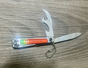 Portugal Llavero Abridor de Botellas Cortaúñas Cuchillo Plegable Multitool - Imagen 1 de 6