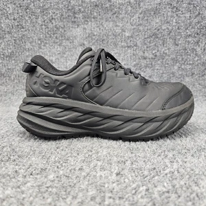 Zapatos deportivos antideslizantes Hoka One Bondi SR para mujer talla 6,5 de cuero negro - Imagen 1 de 13