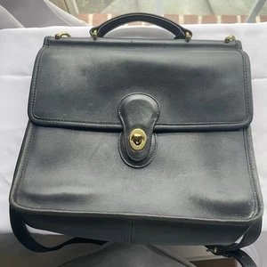 Bolso Bandolera Bolso de Mano Coach 9927 Willis Legacy Cuero Blavy De Colección - Imagen 1 de 21