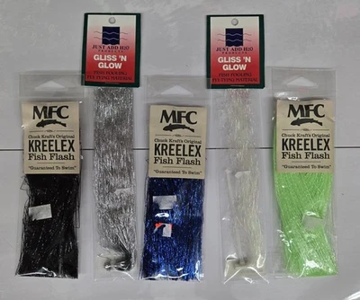 Lote de 5 colores de culo "Fish Flash" liquidación 1/2 precio fue de $34,75 Foto 1 de 2