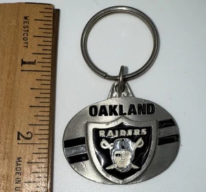 Vintage 1997 Oakland Raiders 3D NFL Schlüsselanhänger Siskiyiu Company 2,5" insgesamt NIE BENUTZT - Bild 1 von 4