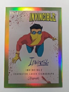 2025 Keepsake INVINCIBLE #313 Yellow Laser Signagraph Invincible #D 10/15 - Picture 1 of 2