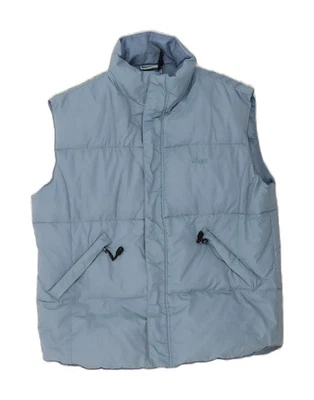 ASICS Mens Padded Gilet UK 40 Large Blue Nylon TM05 - Image 1 of 3