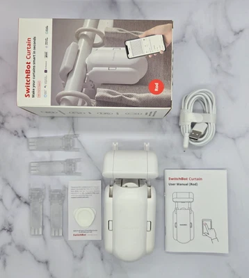 SwitchBot Barra de Cortina Automático Abridor de Cortinas Bluetooth Control Remoto Inteligente Foto 1 de 4