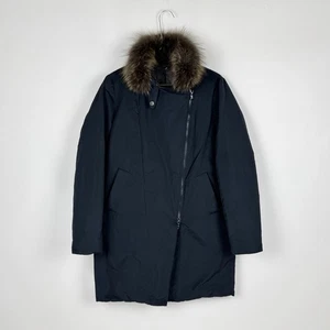 Brunello Cucinelli Daunenjacke Fell Seide Asymetrisch Authentic Damen Navy 40 - Bild 1 von 24