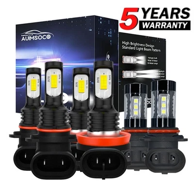 6 faros antiniebla LED para Dodge RAM 1500 2500 3500 5500 2013 2014 2015 Foto 1 de 4