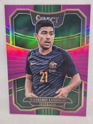#/125  Massimo Luongo Australia Millwall 2017-18 Panini Select PURPLE Prizm - Image 1 of 2