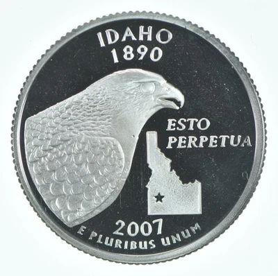 2007-S Washington State Quarter 90% Silver Proof Idaho *3321 - Image 1 of 3