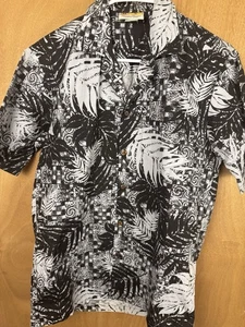 Winnie Fashion Hawaiihemd - schwarz & hellblau Tropical Print, Größe S - Bild 1 von 6