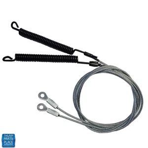 1968-72 GM A Body Convertible OEM Top Hold Down Cables With Springs - Pair - Picture 1 of 1