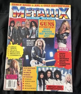 Metallix Magazin Oktober 1989 Bon Jovi Skid Row Pin Ups Centerfolds KOSTENLOSER VERSAND - Bild 1 von 20