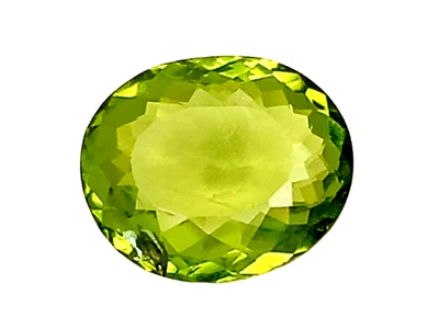 1.26 CTS Green peridot Oval shape cut loose gemstones " see video " - Image 1 of 3