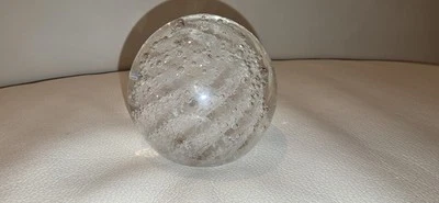 Pisapapeles blanco de vidrio artístico MURANO - Spiral Supreme - Bonita pieza Foto 1 de 4