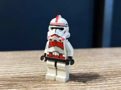 Lego Star Wars Red Shock Clone Trooper minifigura Coruscant Guard 8091 7671 - Imagem 1 de 2