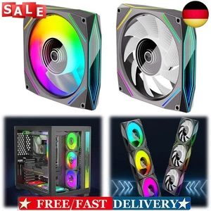 120 mm ARGB-Gehäusekühler 4-poliger PWM-Gehäuselüfter 800–1800 U/min 71 CFM *NEW - Afbeelding 1 van 24