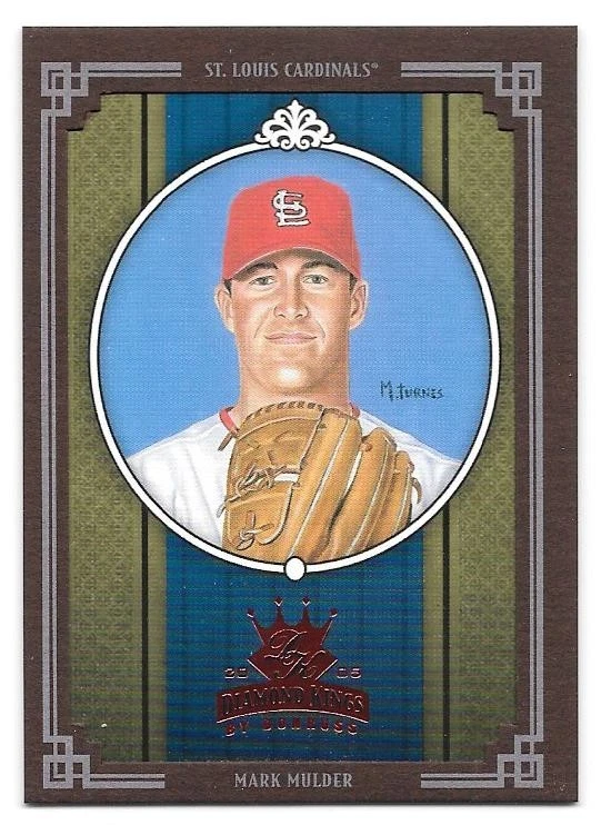Mark Mulder enmarcado rojo 2005 Donruss Diamond Kings 399 St. Louis Cardinals A's Foto 1 de 1