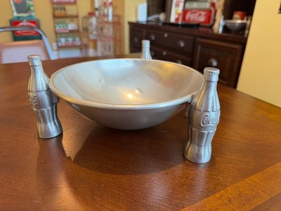 Cuenco de pretzel Brunhoff de aluminio Coca Cola 1935 Foto 1 de 4