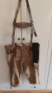 Herren Lederhose Trachten Gr.56 Edelnice Gebraucht Top  Mit Neue Trachtensocken - Bild 1 von 14