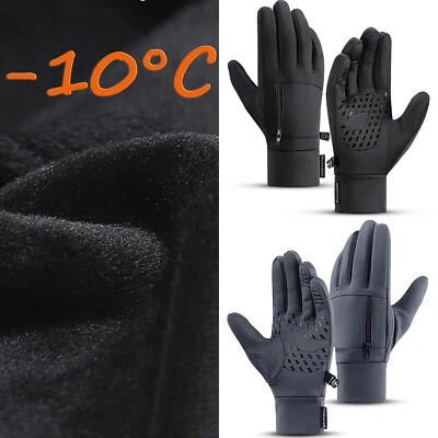 Thermal Windproof Waterproof Winter Gloves Touch Screen Warm Mittens Mens Womens - Image 1 of 4