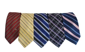 5 Men's Ties Necktie Formal Wedding Blass Izod Express Red Yellow Blue Pink #10 - Picture 1 of 2