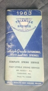 1963 Firey-Steele Spring Service Calendar Booklet Cumberland MD Triangle Springs - Picture 1 of 2